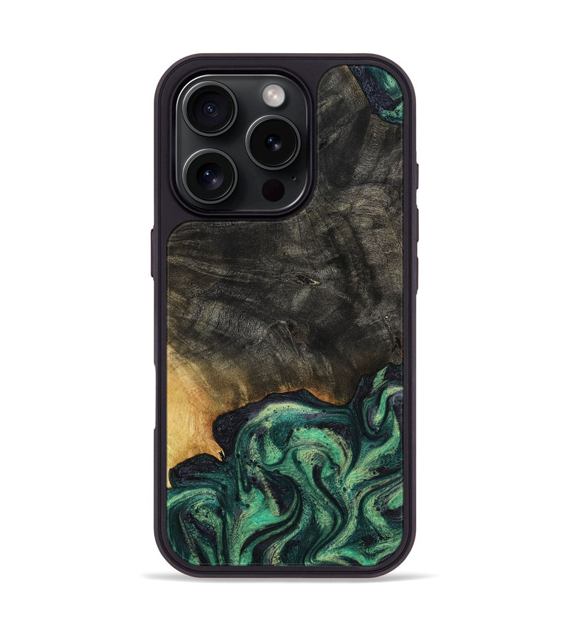 iPhone 16 Pro Wood Phone Case - Eldon (Green, 799916)