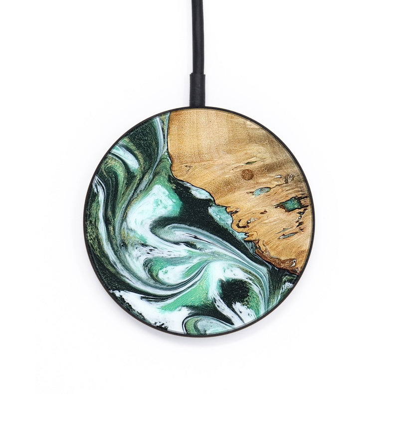 Circle Wood Wireless Charger - Kenai (Green, 799918)