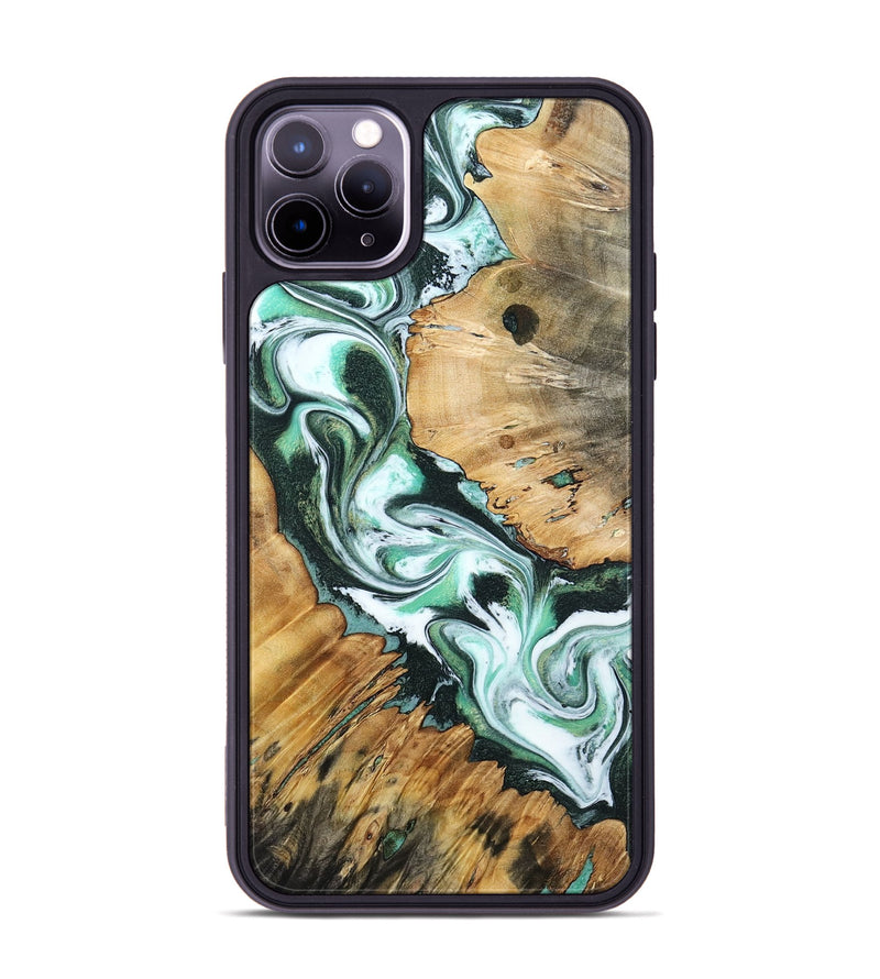iPhone 11 Pro Max Wood Phone Case - Kenai (Green, 799918)