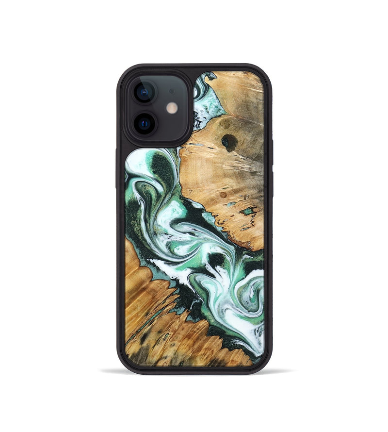iPhone 12 mini Wood Phone Case - Kenai (Green, 799918)