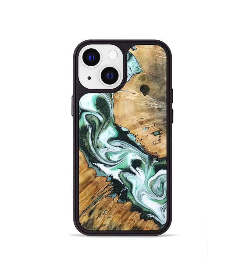 iPhone 13 mini Wood Phone Case - Kenai (Green, 799918)