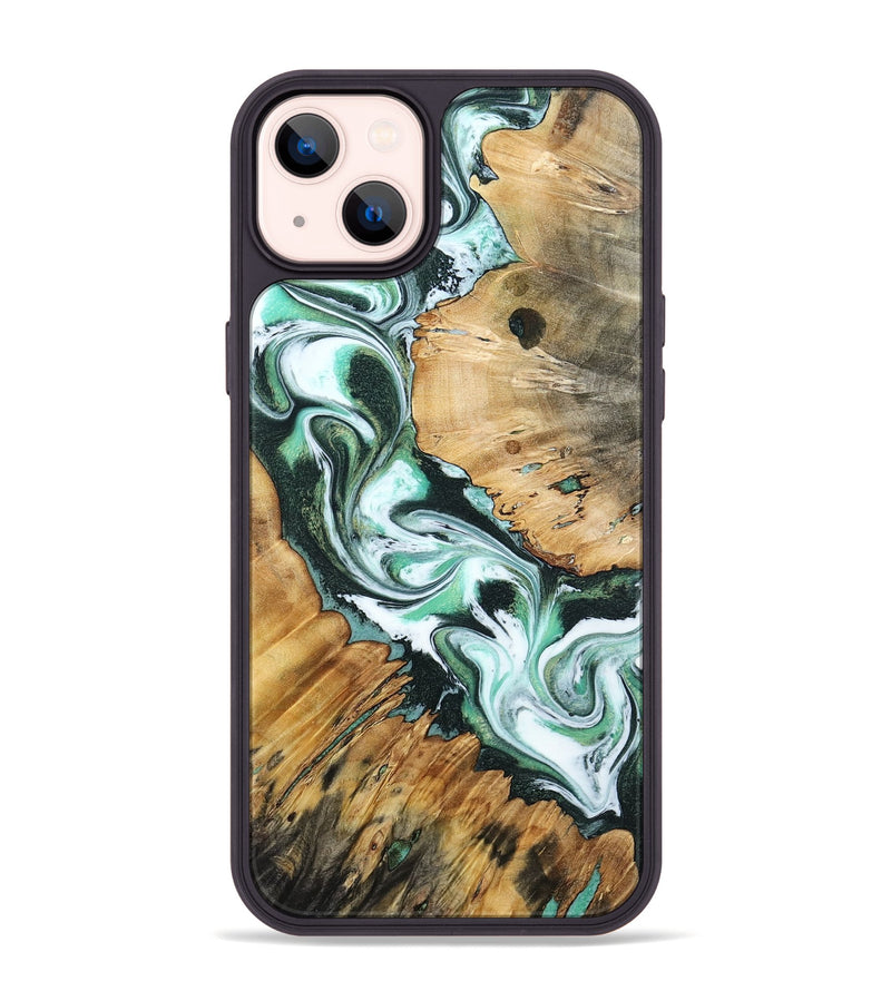 iPhone 14 Plus Wood Phone Case - Kenai (Green, 799918)