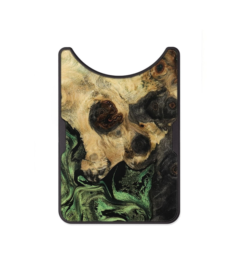 Alloy Wood Wallet - Aliya (Green, 799919)