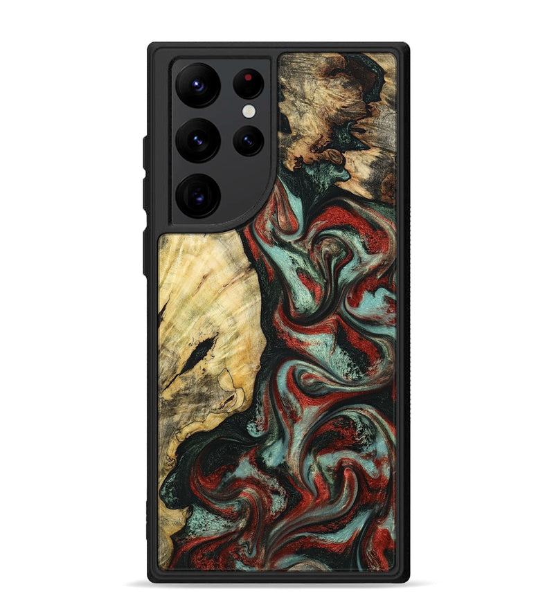 Galaxy S22 Ultra Wood Phone Case - Samira (Green, 799920)