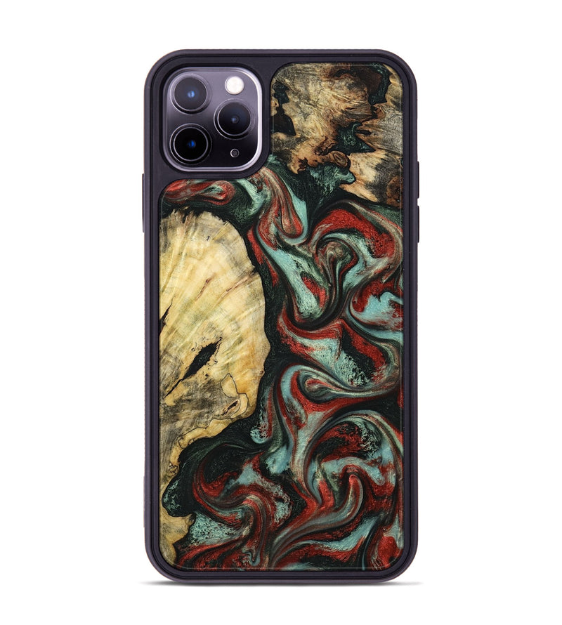 iPhone 11 Pro Max Wood Phone Case - Samira (Green, 799920)