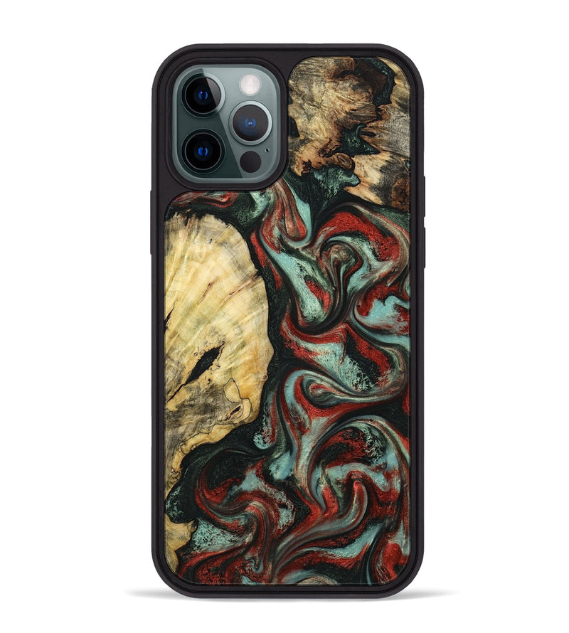 iPhone 12 Pro Max Wood Phone Case - Samira (Green, 799920)