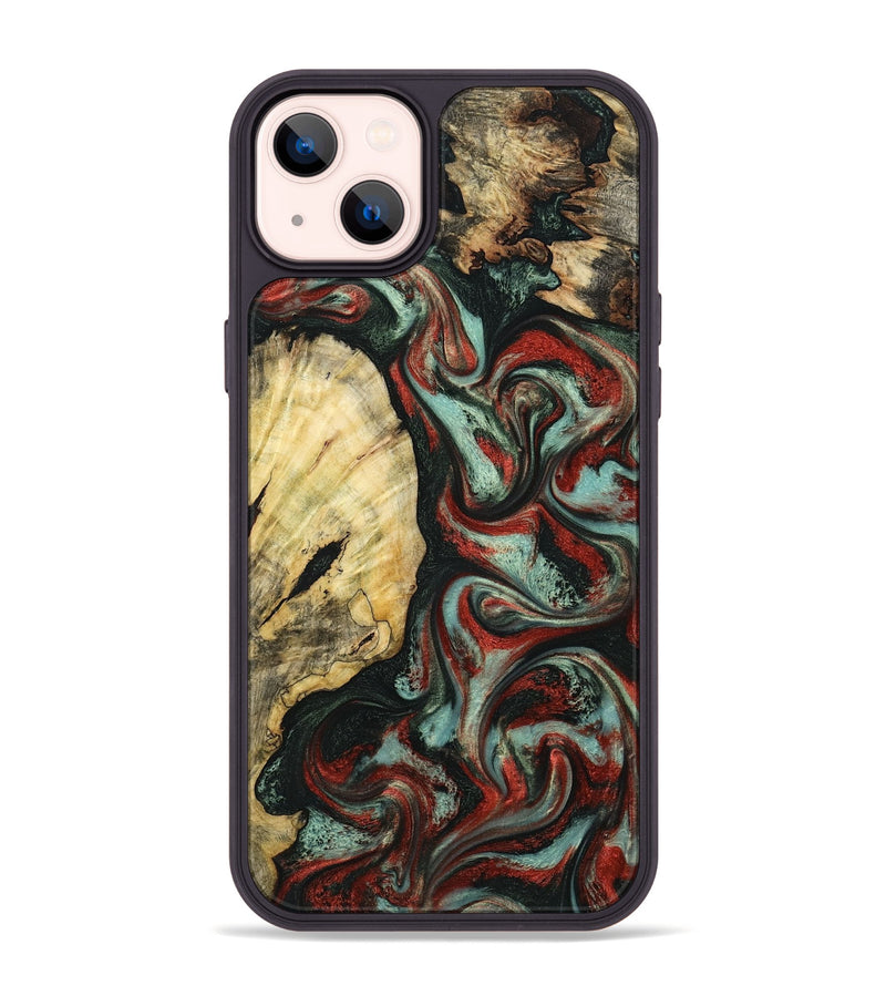 iPhone 14 Plus Wood Phone Case - Samira (Green, 799920)