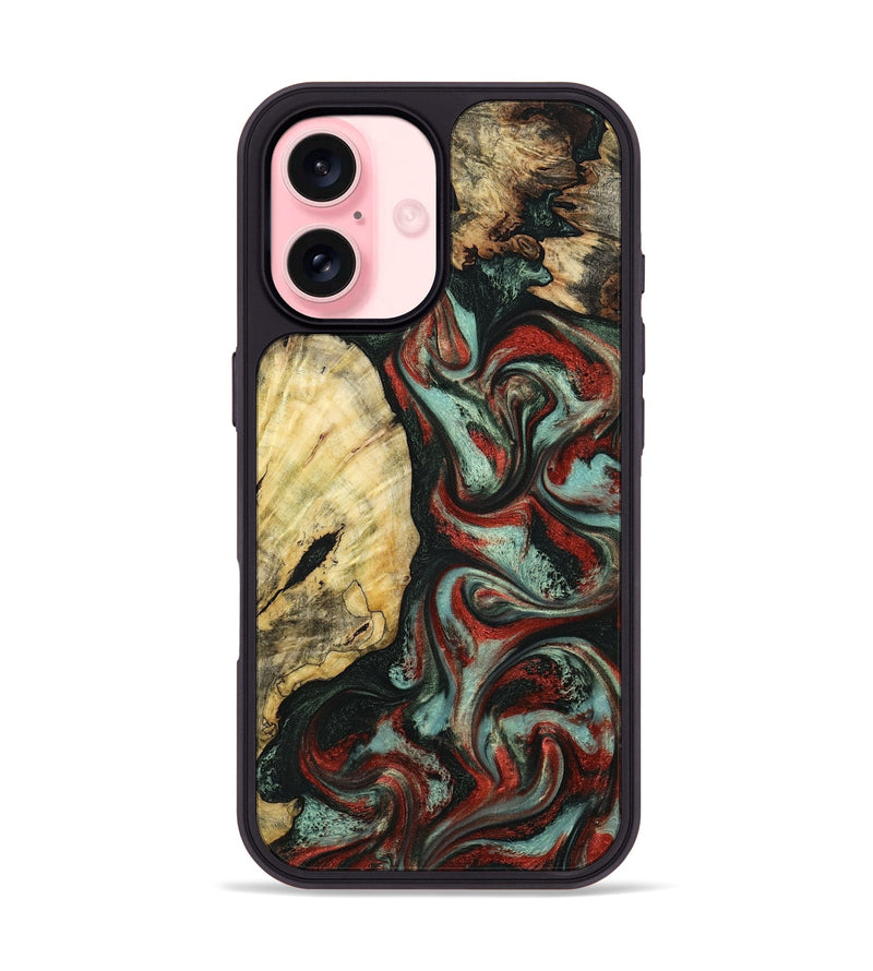 iPhone 16 Wood Phone Case - Samira (Green, 799920)