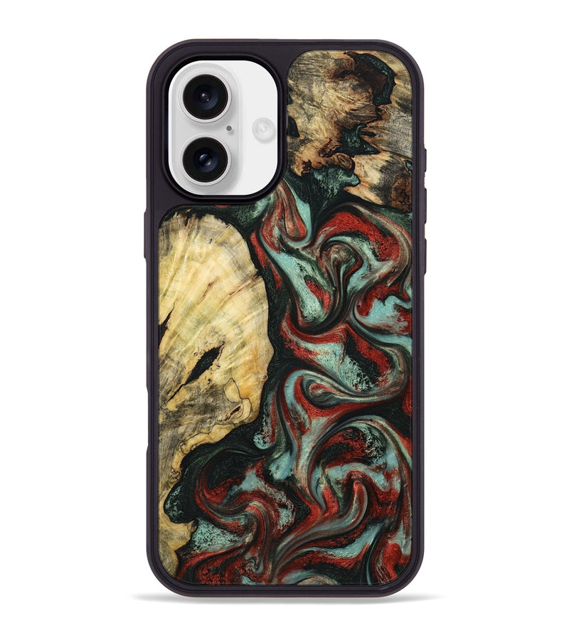 iPhone 16 Plus Wood Phone Case - Samira (Green, 799920)