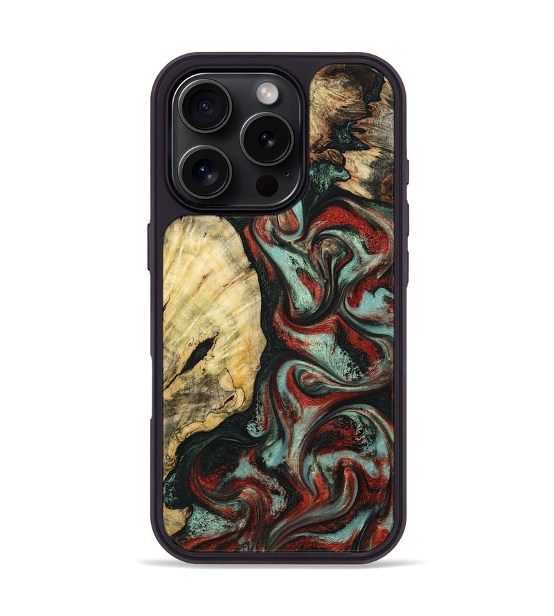 iPhone 16 Pro Wood Phone Case - Samira (Green, 799920)