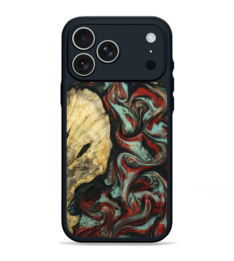 iPhone 17 Pro Max Wood Phone Case - Samira (Green, 799920)