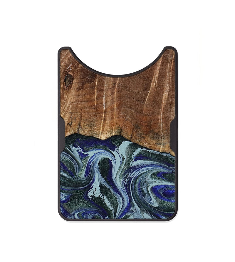 Alloy Wood Wallet - Shellie (Green, 799921)