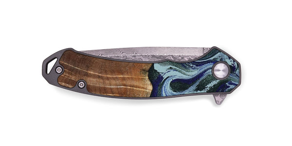EDC Wood Pocket Knife - Shellie (Green, 799921)