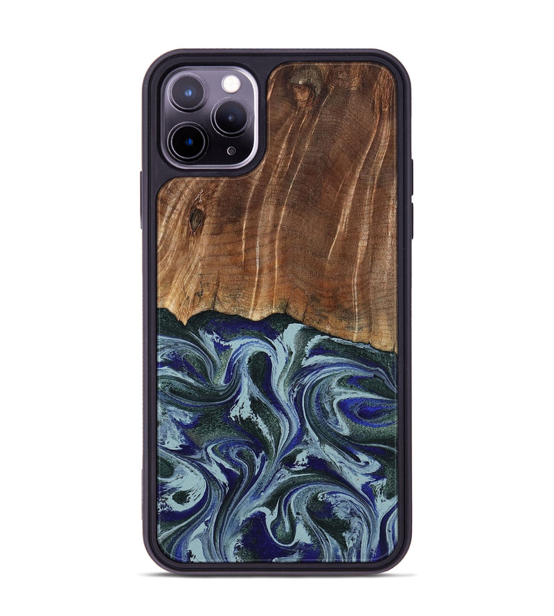iPhone 11 Pro Max Wood Phone Case - Shellie (Green, 799921)