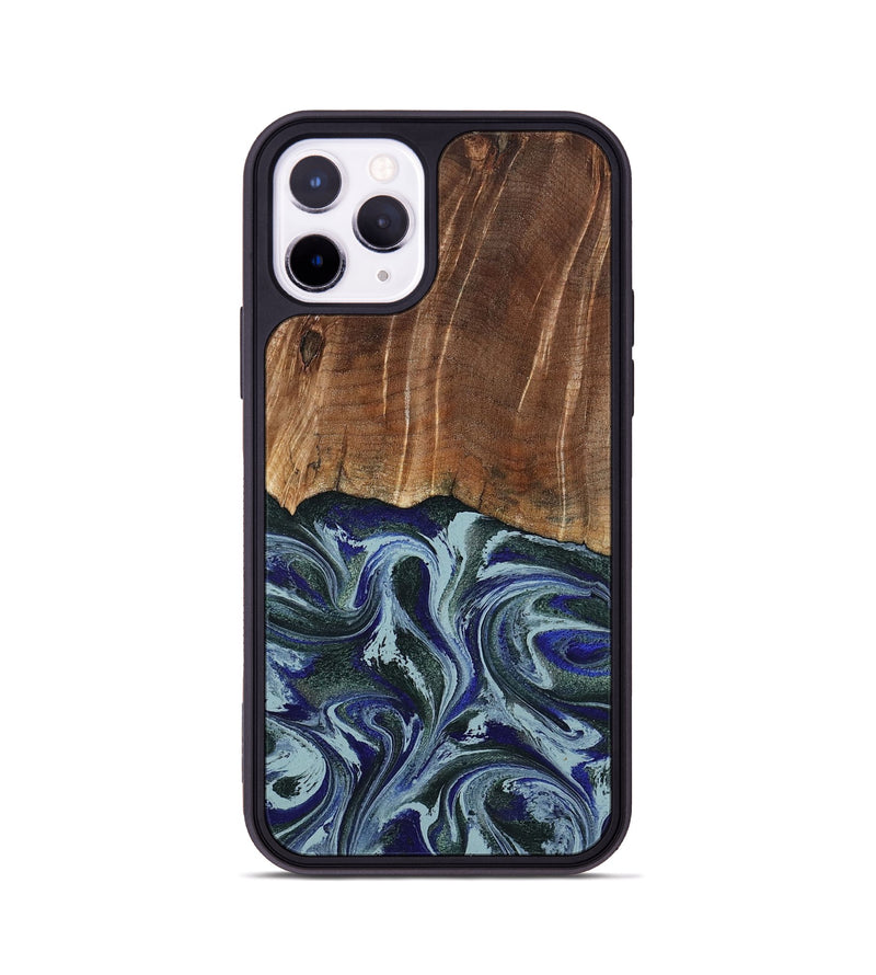 iPhone 11 Pro Wood Phone Case - Shellie (Green, 799921)