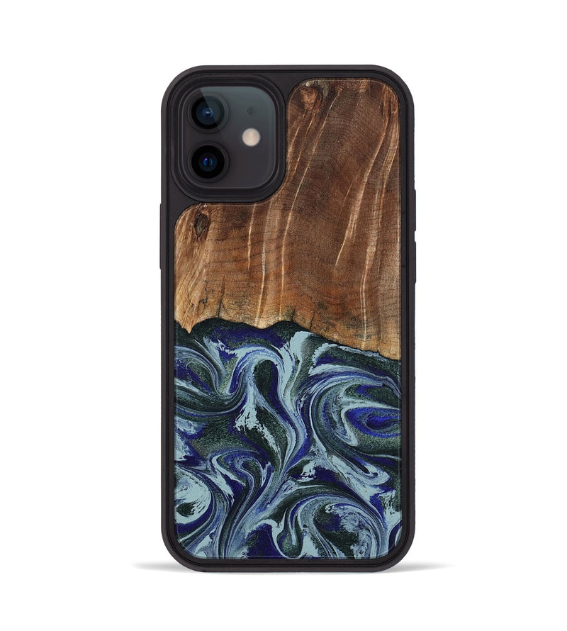iPhone 12 Wood Phone Case - Shellie (Green, 799921)