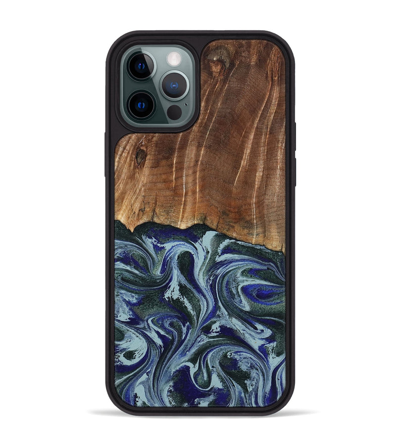 iPhone 12 Pro Max Wood Phone Case - Shellie (Green, 799921)