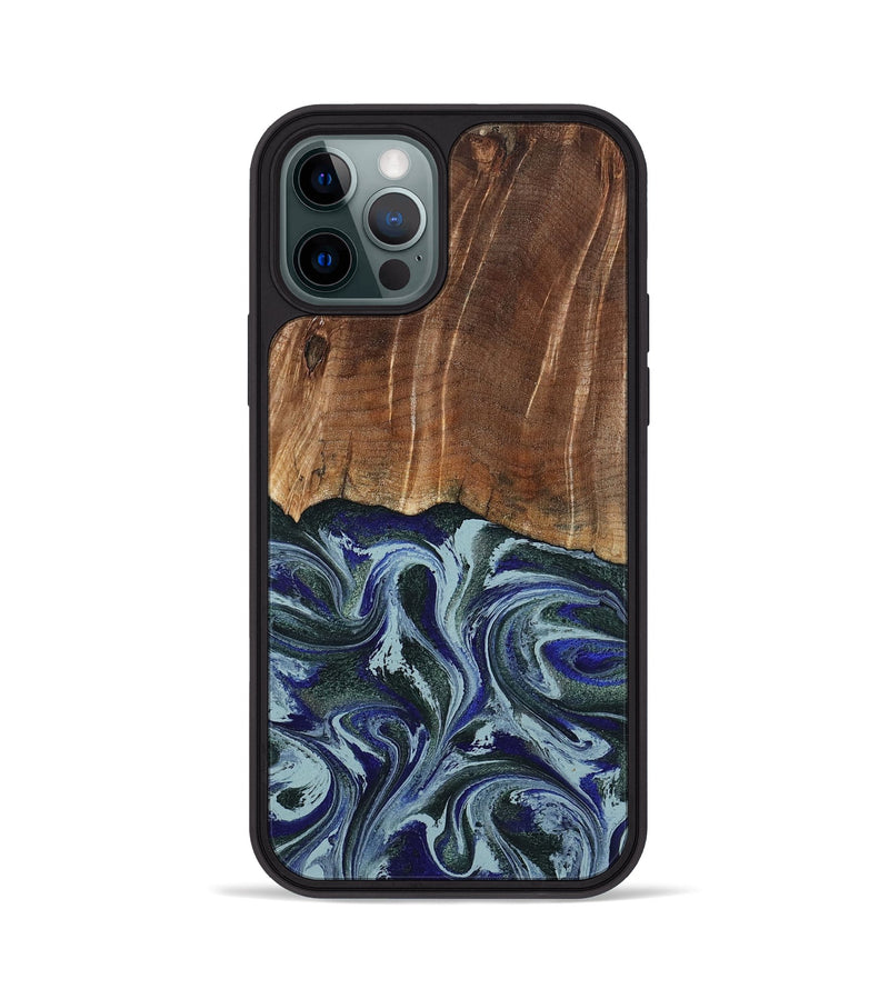 iPhone 12 Pro Wood Phone Case - Shellie (Green, 799921)