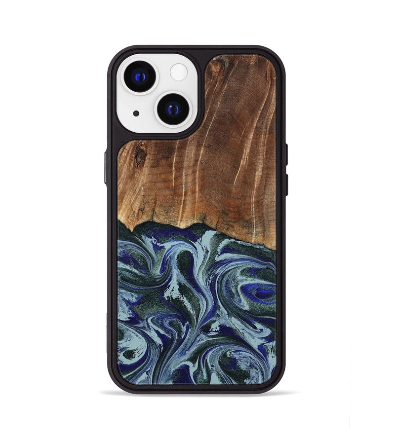 iPhone 13 Wood Phone Case - Shellie (Green, 799921)