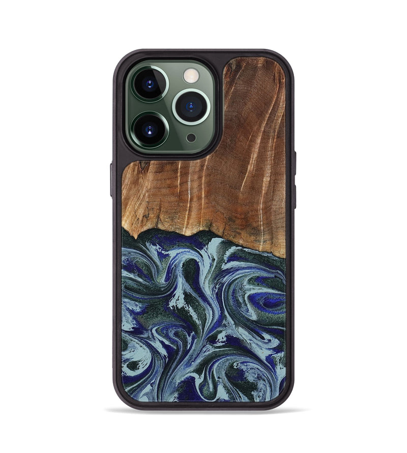 iPhone 13 Pro Wood Phone Case - Shellie (Green, 799921)