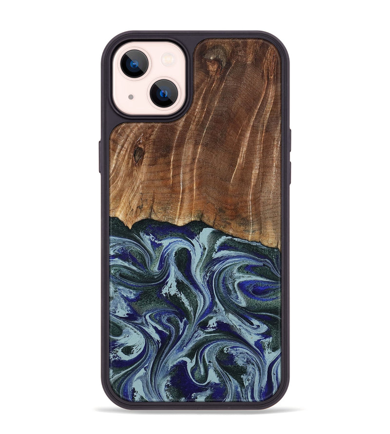 iPhone 14 Plus Wood Phone Case - Shellie (Green, 799921)