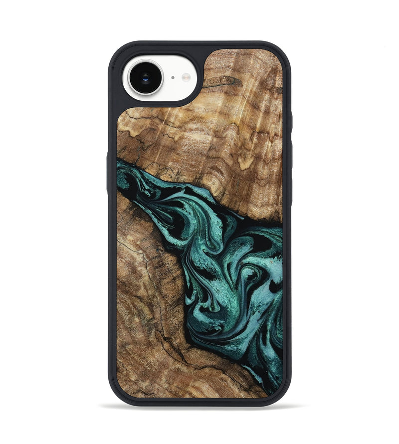 iPhone 16e Wood Phone Case - Logan (Green, 799922)