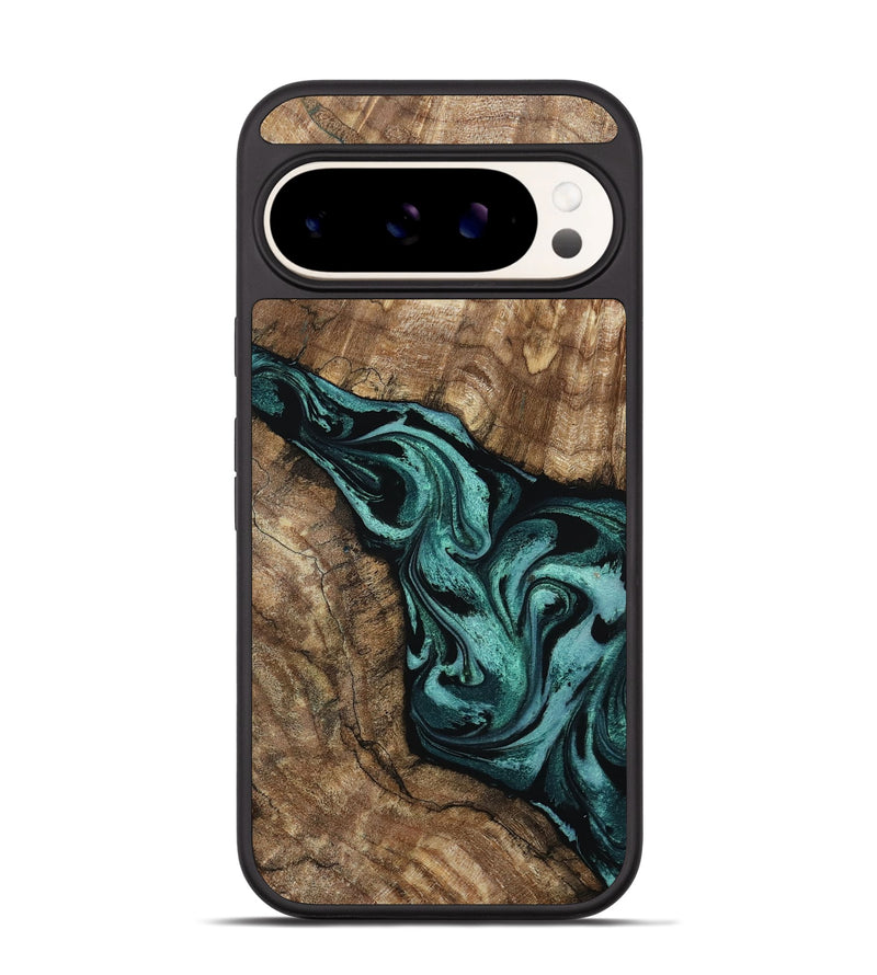 Pixel 9 Pro Wood Phone Case - Logan (Green, 799922)