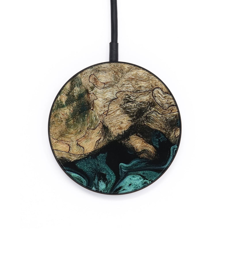 Circle Wood Wireless Charger - Chantel (Green, 799923)