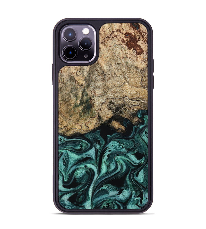 iPhone 11 Pro Max Wood Phone Case - Chantel (Green, 799923)