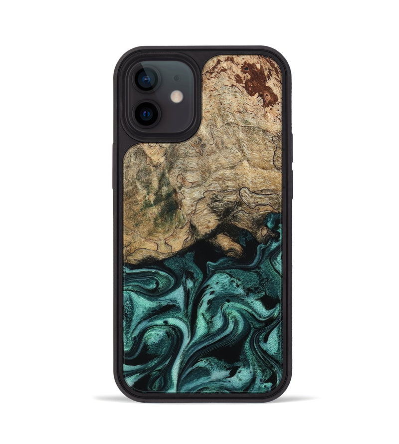iPhone 12 Wood Phone Case - Chantel (Green, 799923)