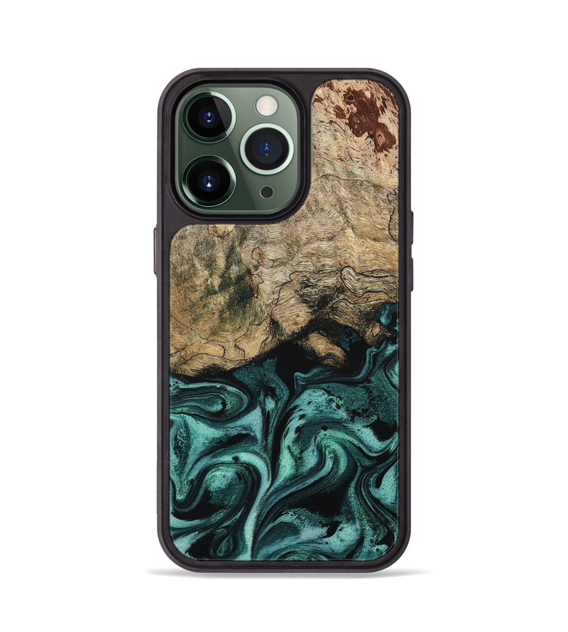 iPhone 13 Pro Wood Phone Case - Chantel (Green, 799923)