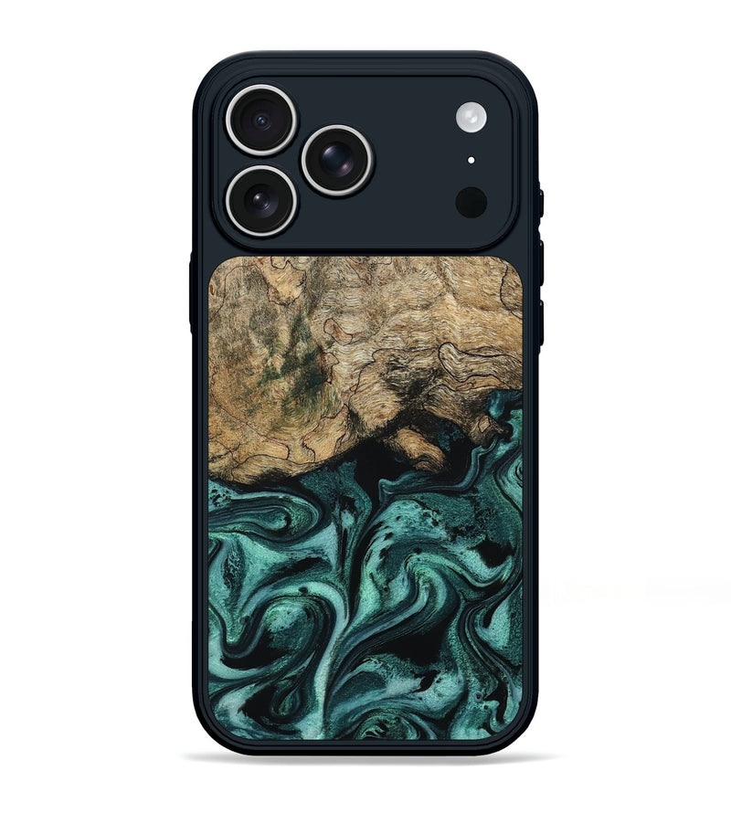 iPhone 17 Pro Max Wood Phone Case - Chantel (Green, 799923)