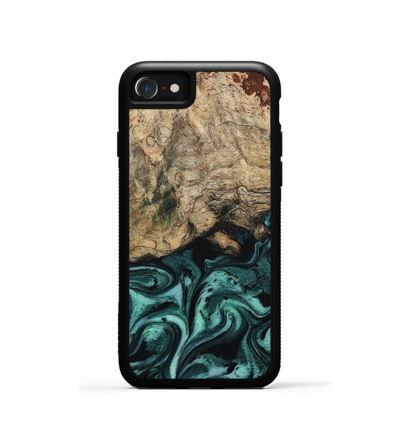 iPhone SE Wood Phone Case - Chantel (Green, 799923)