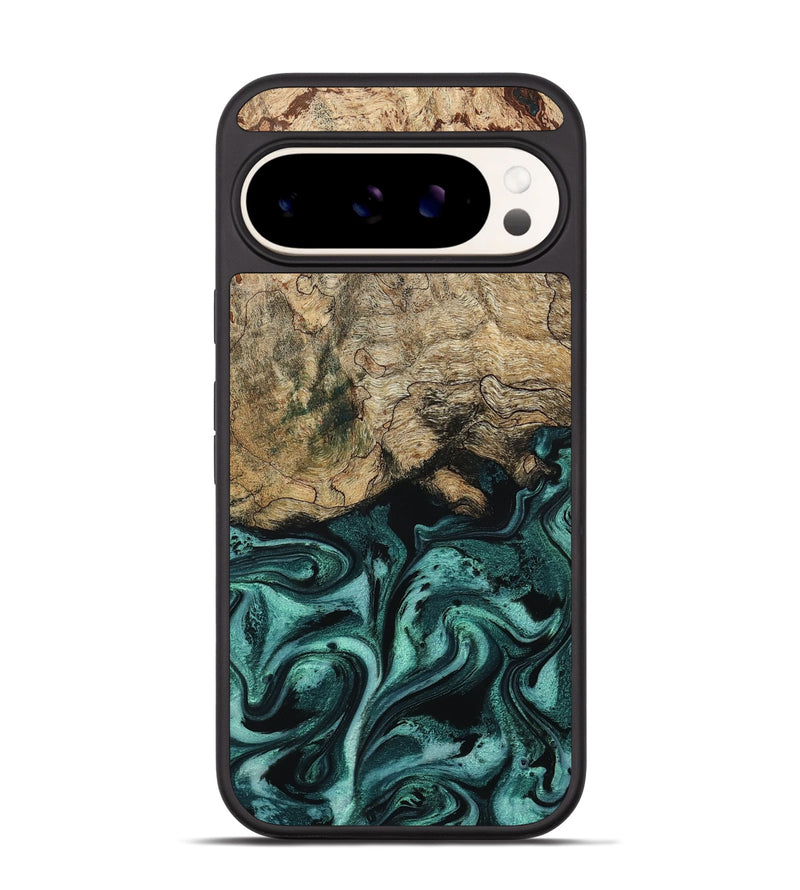 Pixel 9 Pro Wood Phone Case - Chantel (Green, 799923)