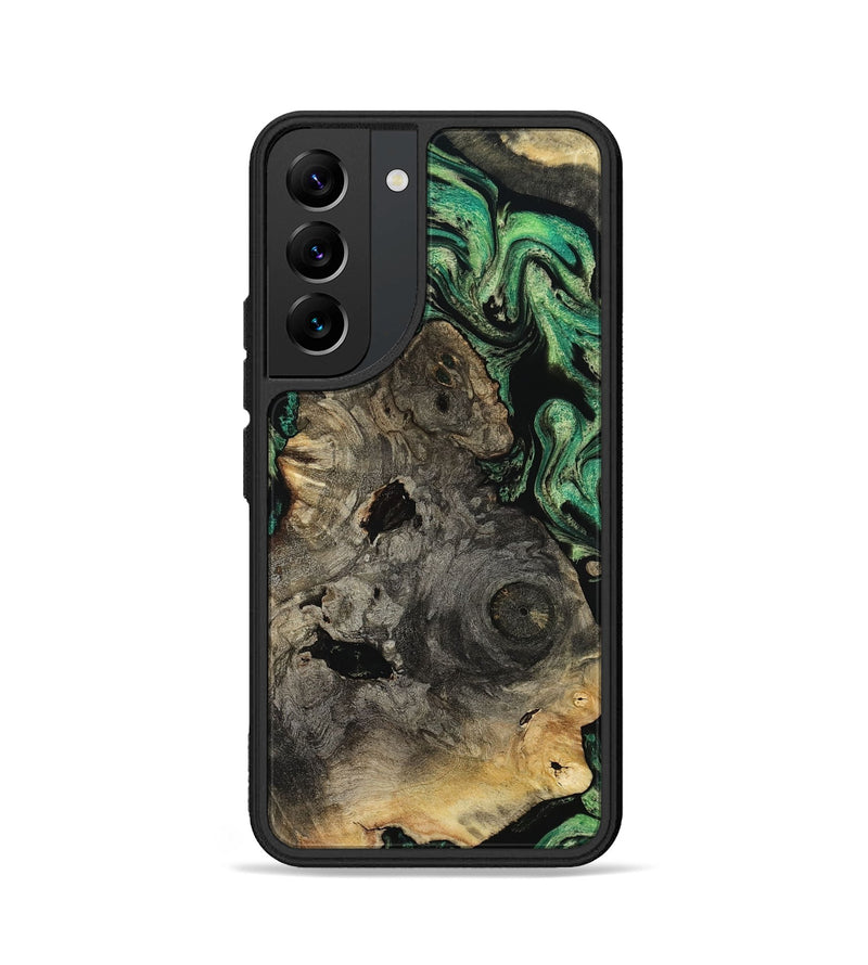 Galaxy S22 Wood Phone Case - Mellisa (Green, 799924)