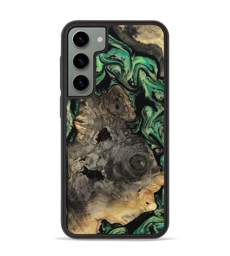 Galaxy S23 Plus Wood Phone Case - Mellisa (Green, 799924)