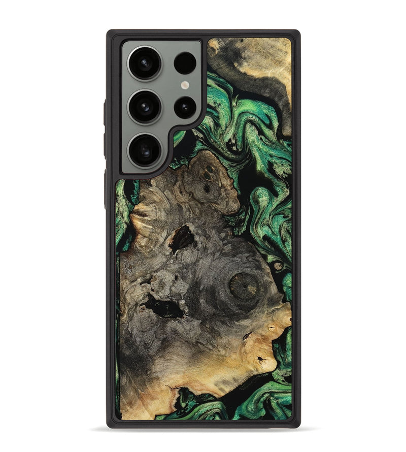 Galaxy S23 Ultra Wood Phone Case - Mellisa (Green, 799924)