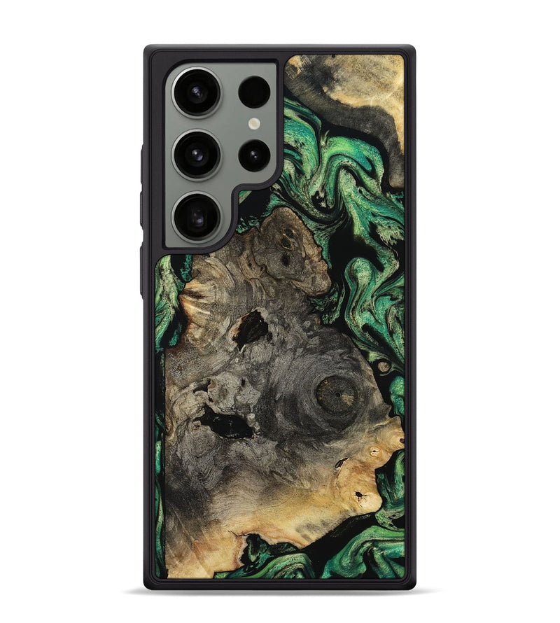 Galaxy S24 Ultra Wood Phone Case - Mellisa (Green, 799924)