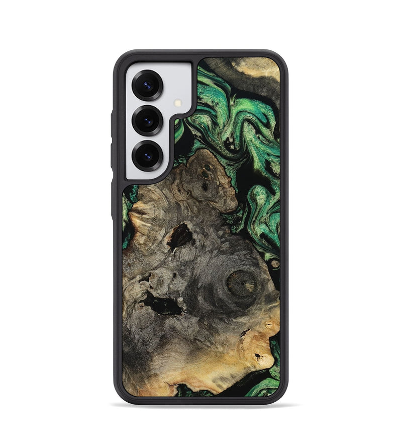 Galaxy S25 Wood Phone Case - Mellisa (Green, 799924)