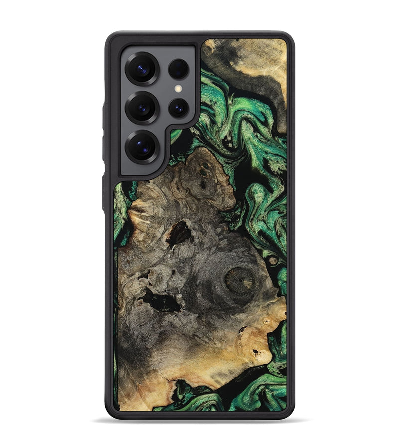 Galaxy S25 Ultra Wood Phone Case - Mellisa (Green, 799924)