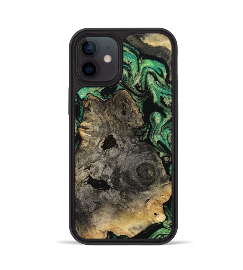 iPhone 12 Wood Phone Case - Mellisa (Green, 799924)