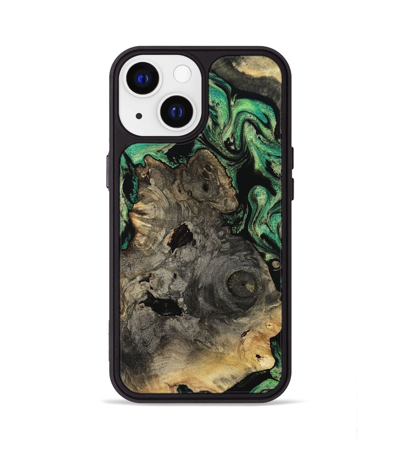 iPhone 13 Wood Phone Case - Mellisa (Green, 799924)