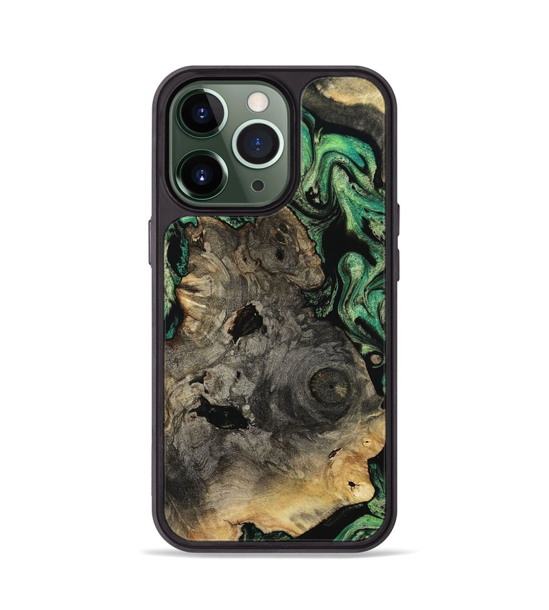 iPhone 13 Pro Wood Phone Case - Mellisa (Green, 799924)