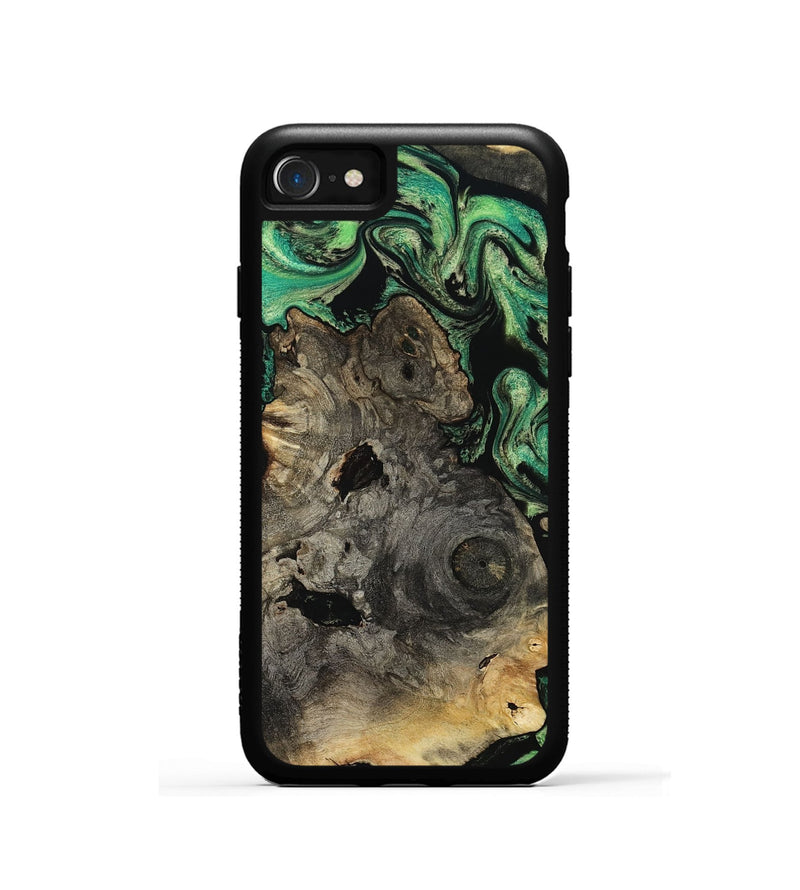 iPhone SE Wood Phone Case - Mellisa (Green, 799924)