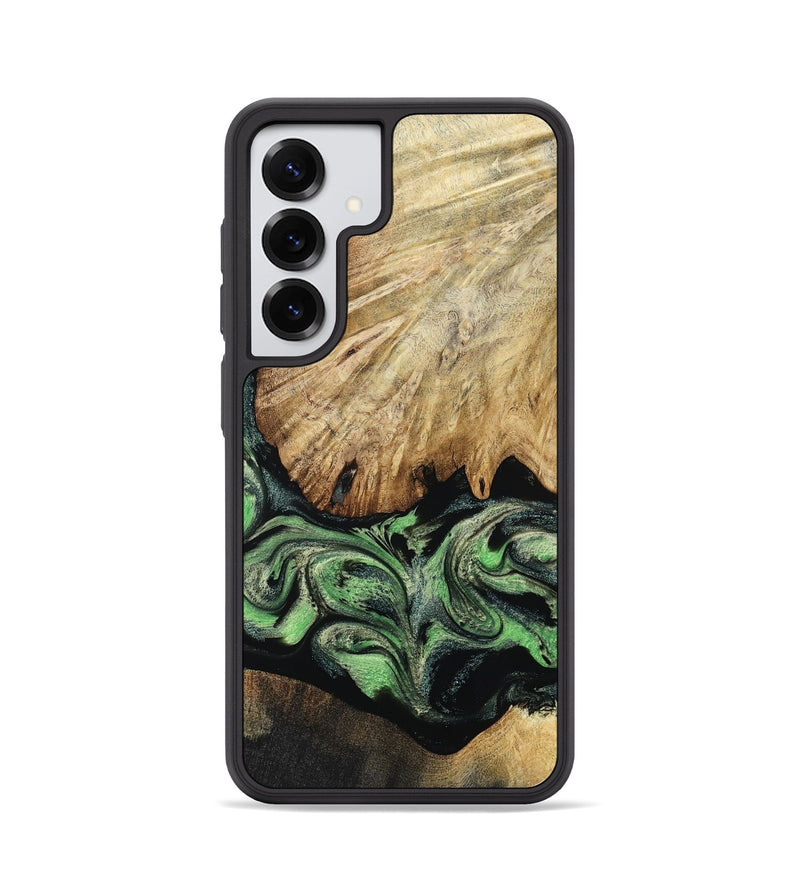Galaxy S25 Wood Phone Case - Meta (Green, 799926)