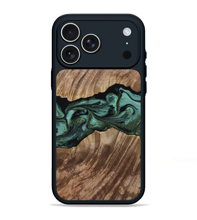 iPhone 17 Pro Max Wood Phone Case - Noelle (Green, 799927)