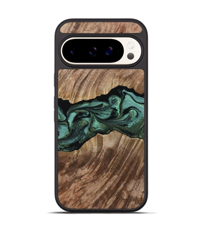 Pixel 9 Pro Wood Phone Case - Noelle (Green, 799927)