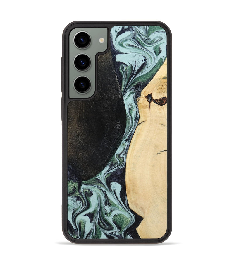 Galaxy S23 Plus Wood Phone Case - Rose (Green, 799929)