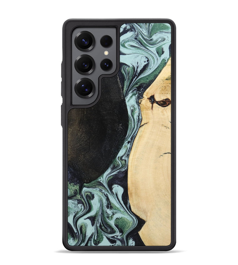 Galaxy S25 Ultra Wood Phone Case - Rose (Green, 799929)