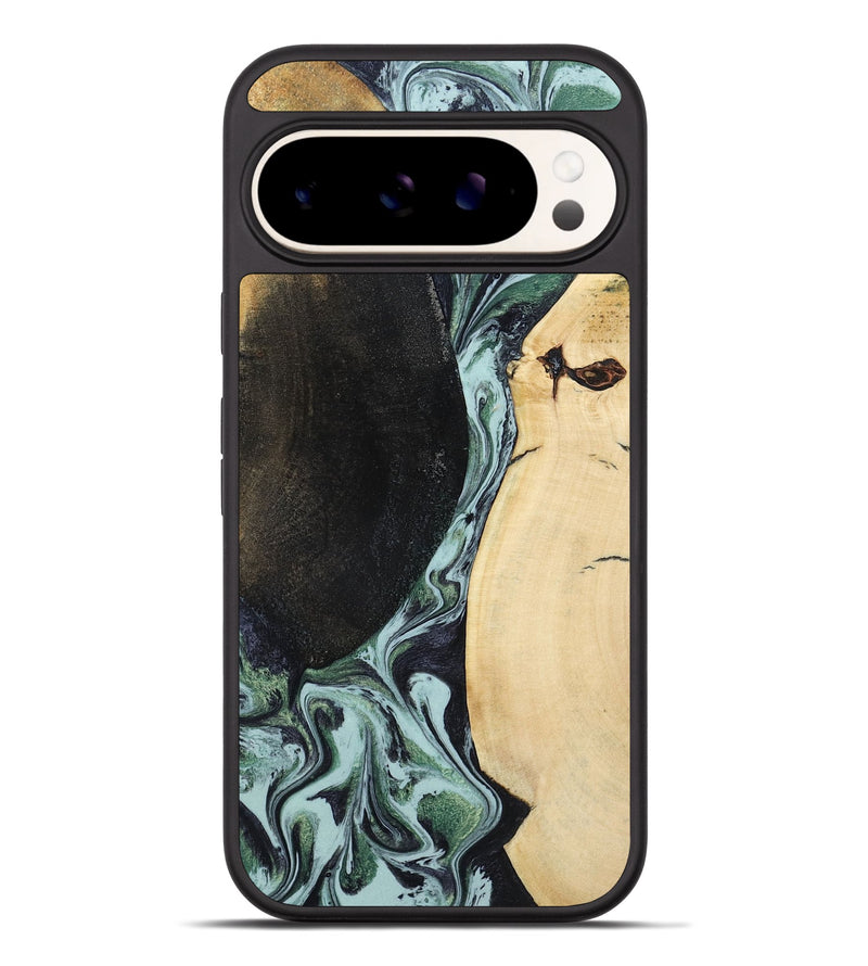 Pixel 9 Pro XL Wood Phone Case - Rose (Green, 799929)